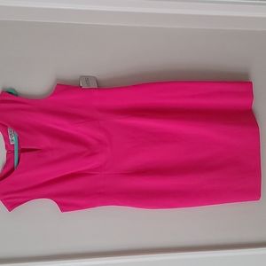 Kasper hot pink fully lined size sheath dress size 16